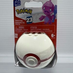 MEGA Construx Pokemon Tinkatink Series 23 Pokeball Building Set 20 Pieces JCT20